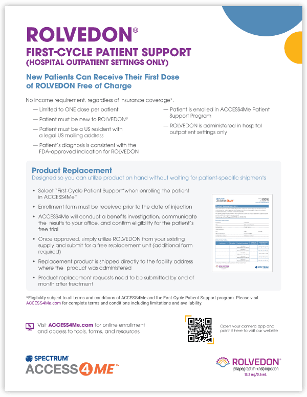 Rolvedon Injection Resources | ACCESS4Me and ROLVEDON® (eflapegrastim-xnst)
