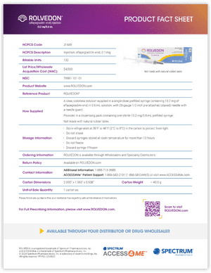 ROLVEDON Product Fact Sheet